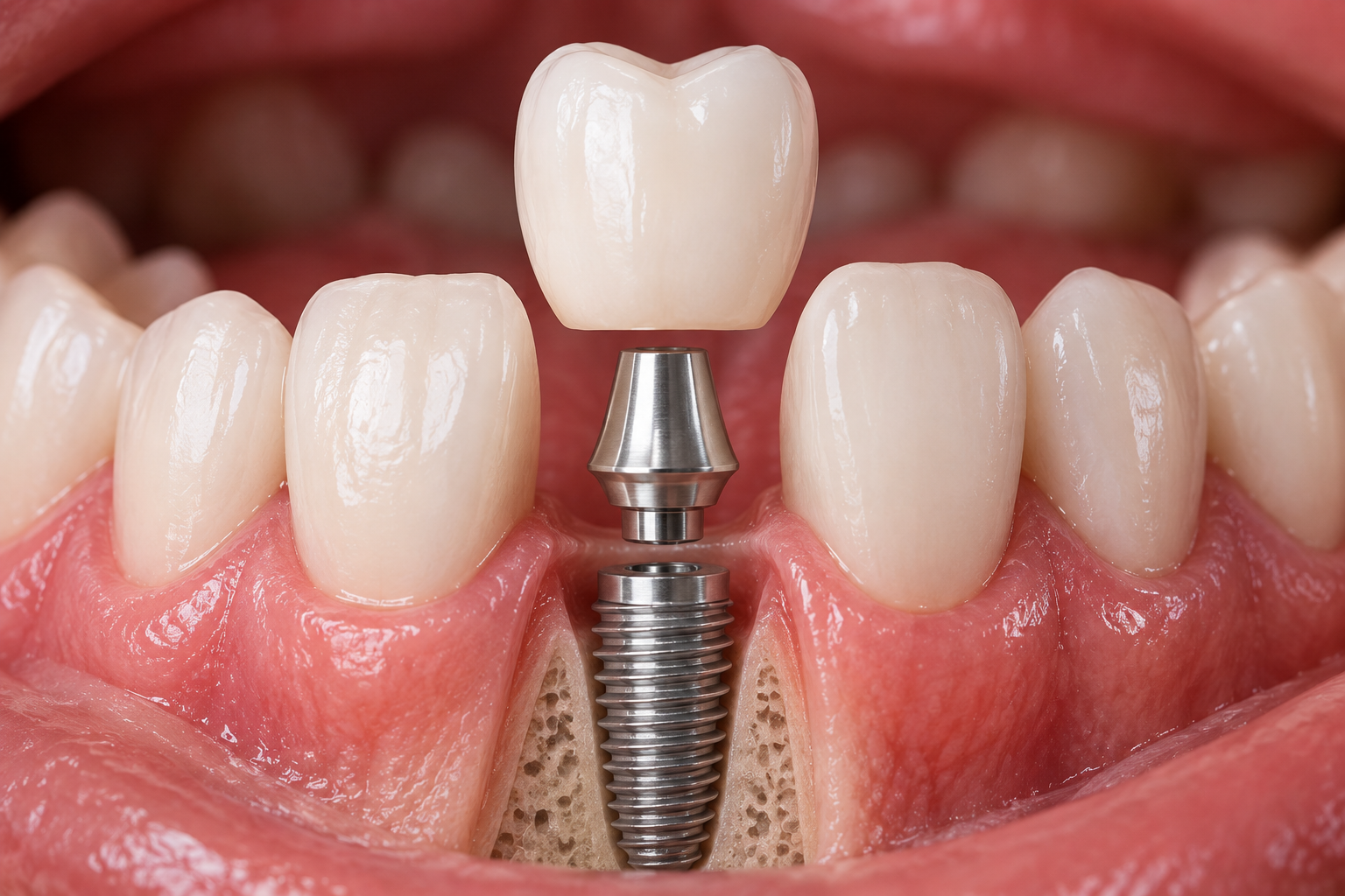 Imagem ilustrativa de implante dentário